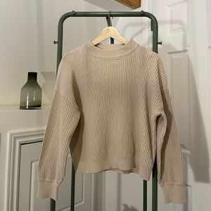 FRANK AND OAK beige sweater